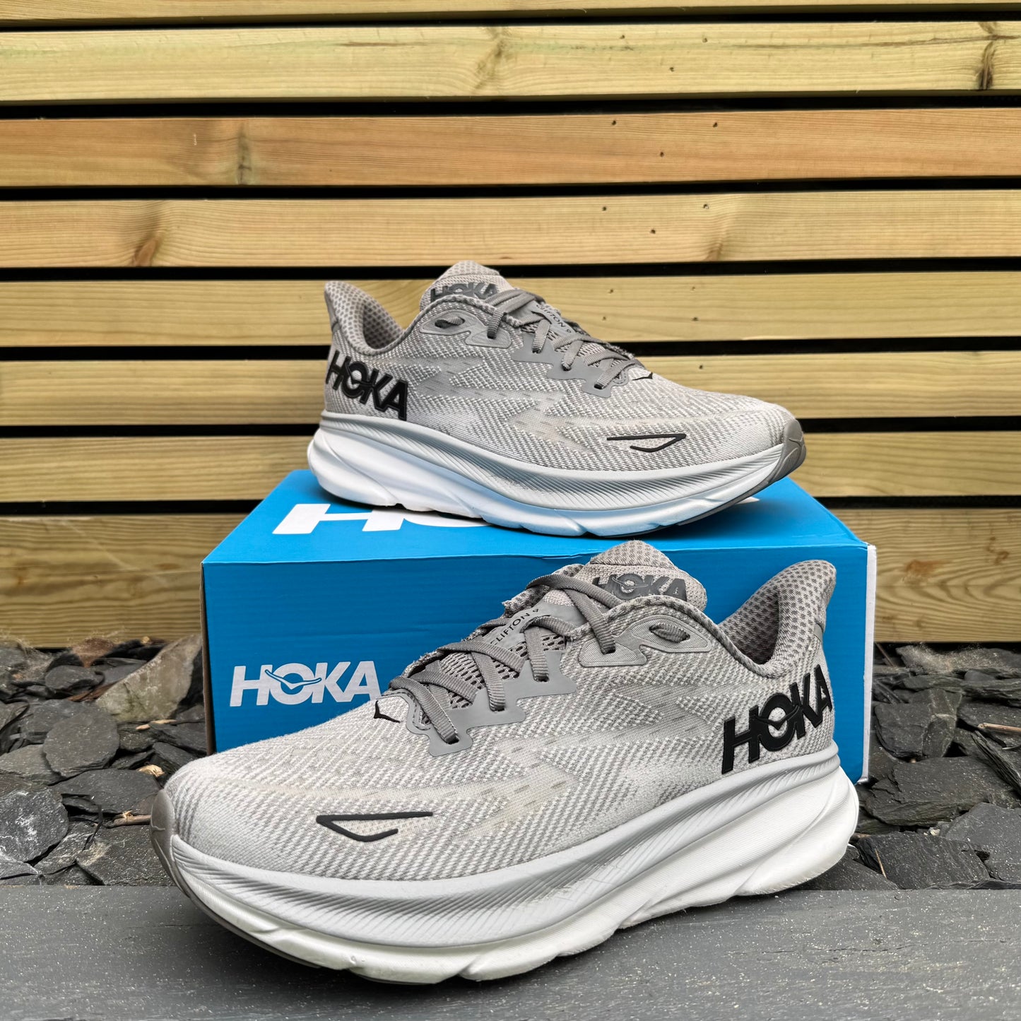 Hoka Clifton 9 - Wolf Grey - UK10