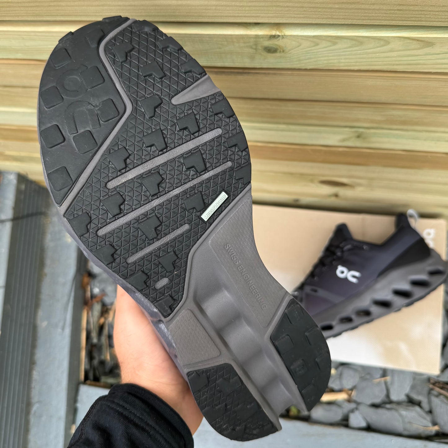 On Running CloudSurfer Trail Waterproof - Black Eclipse - UK9