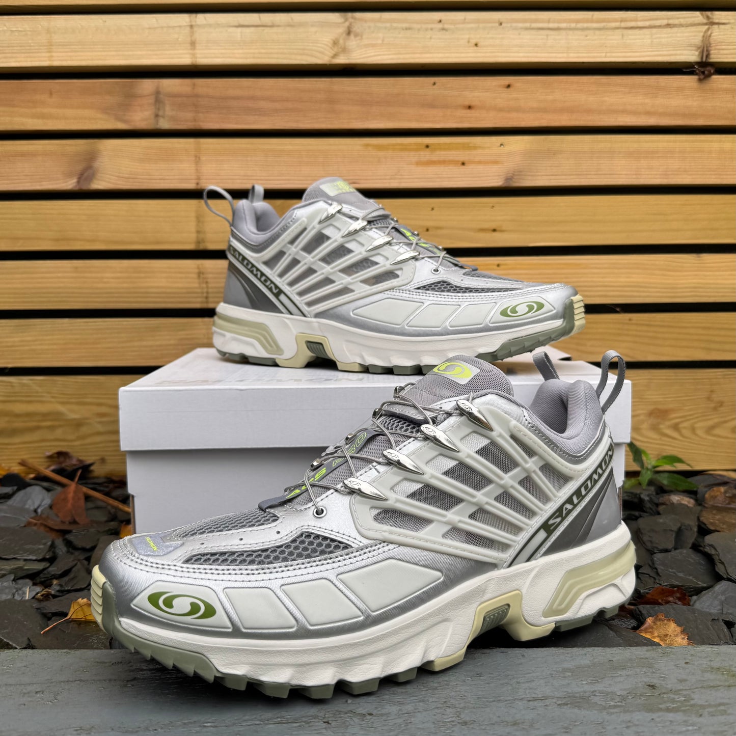 MM6 Maison Margiela x Salomon ACS Pro 2 - Shark Skin / Sharp Green - UK10.5 - Brand New