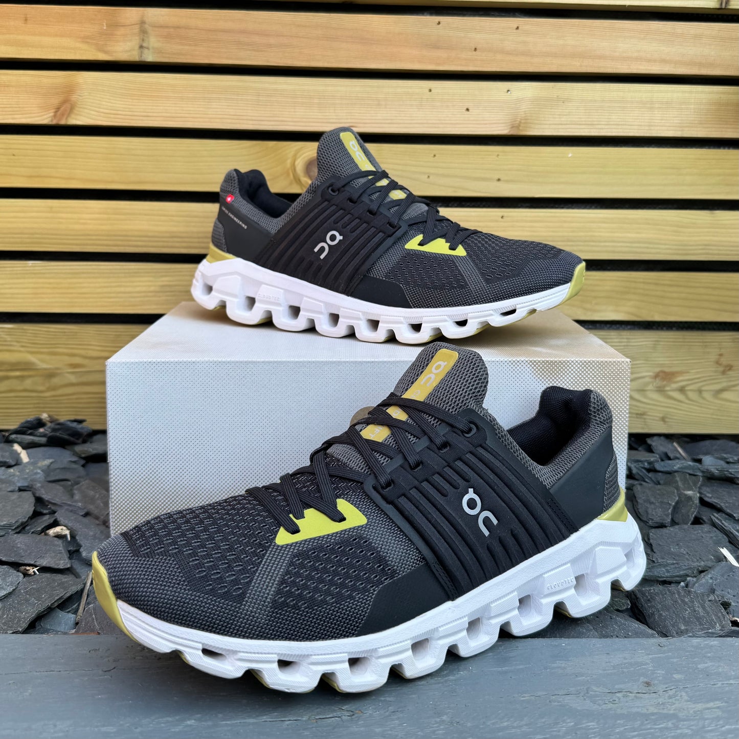 On Running CloudSwift 2.0 - Magnet Black / Citron Yellow - UK10