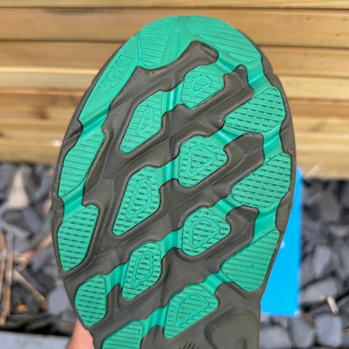 Hoka Clifton 9 Gore-Tex Invisible Fit - Harbour Mist / Barley - UK10