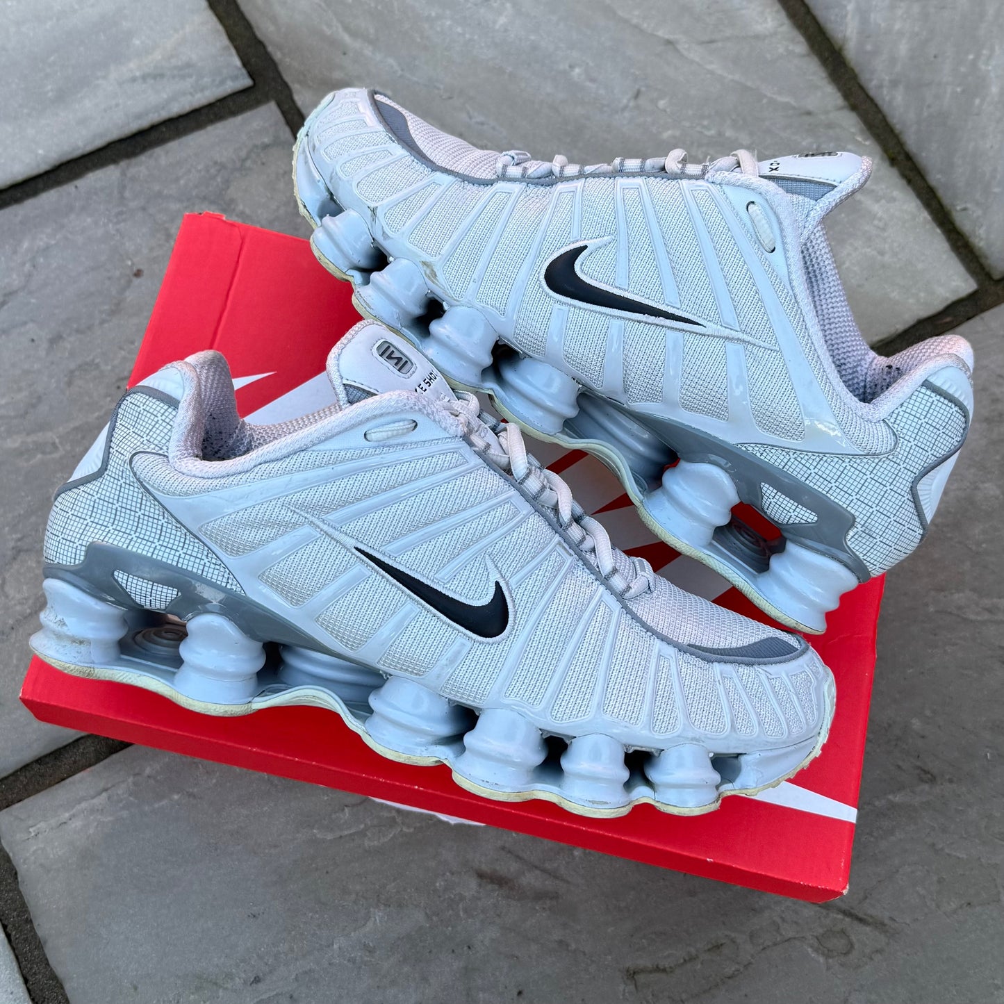Nike Shox TL - Pure Platinum - UK9.5