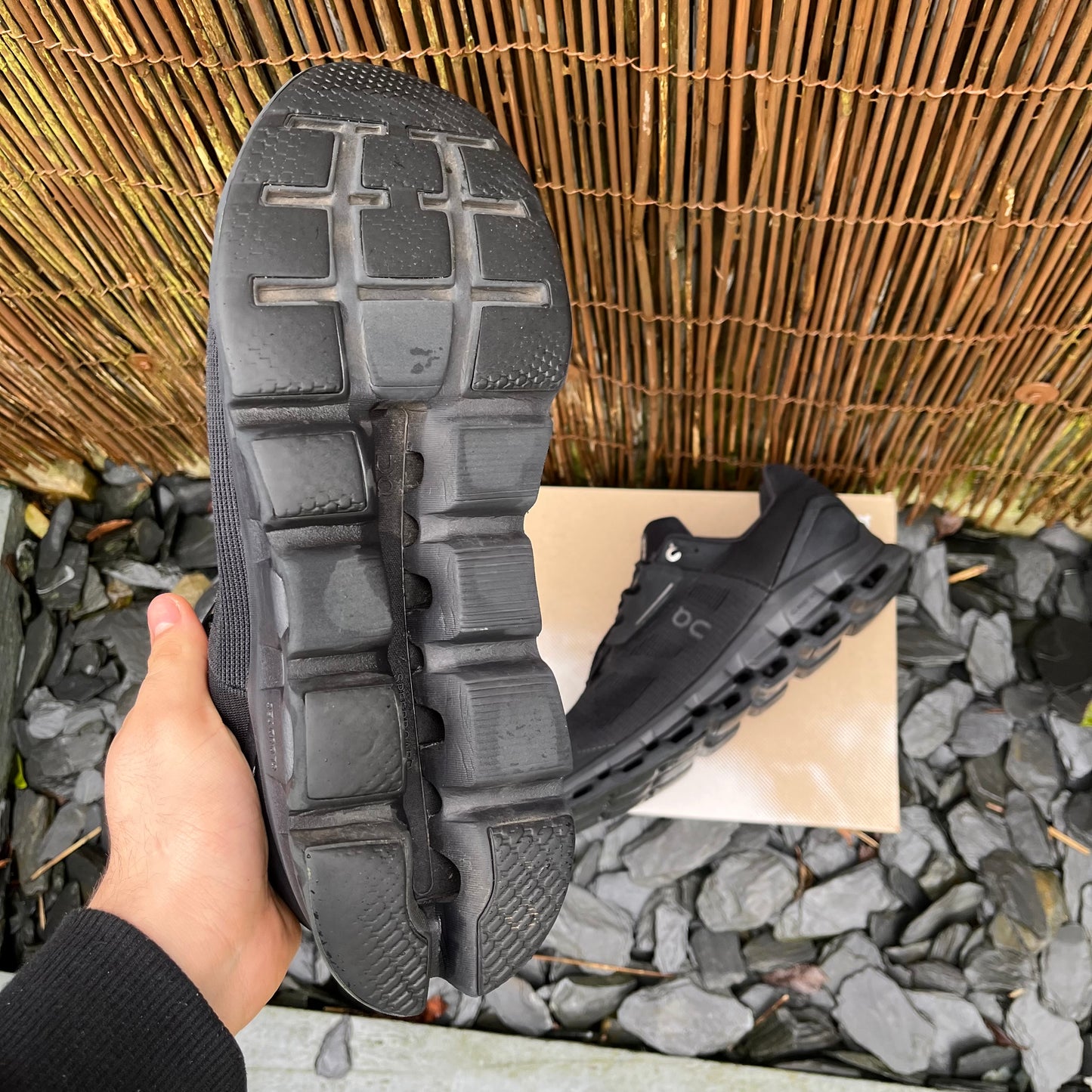 On Running CloudStratus 2 Triple Black UK11.5