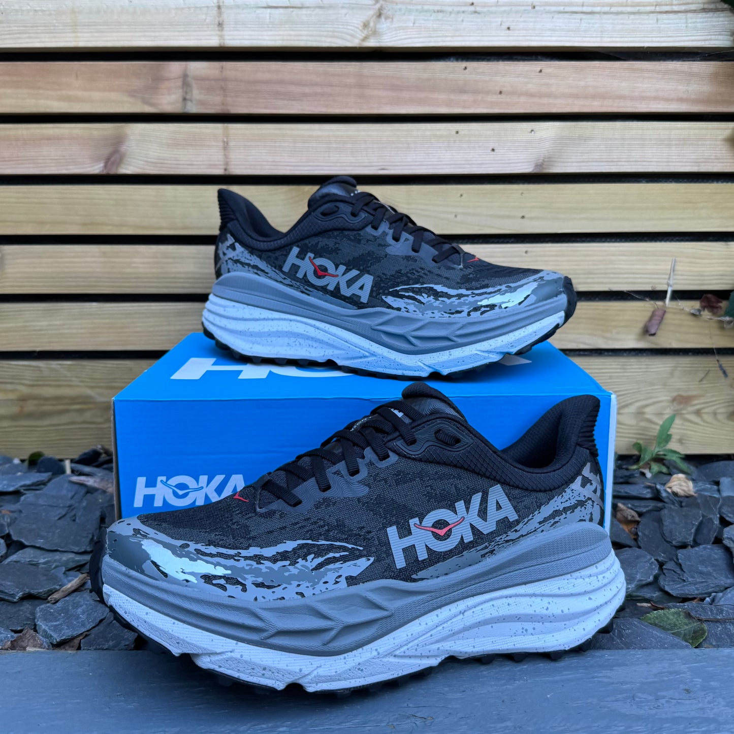 Hoka Stinson 7 - Black / Outer Orbit - UK9.5