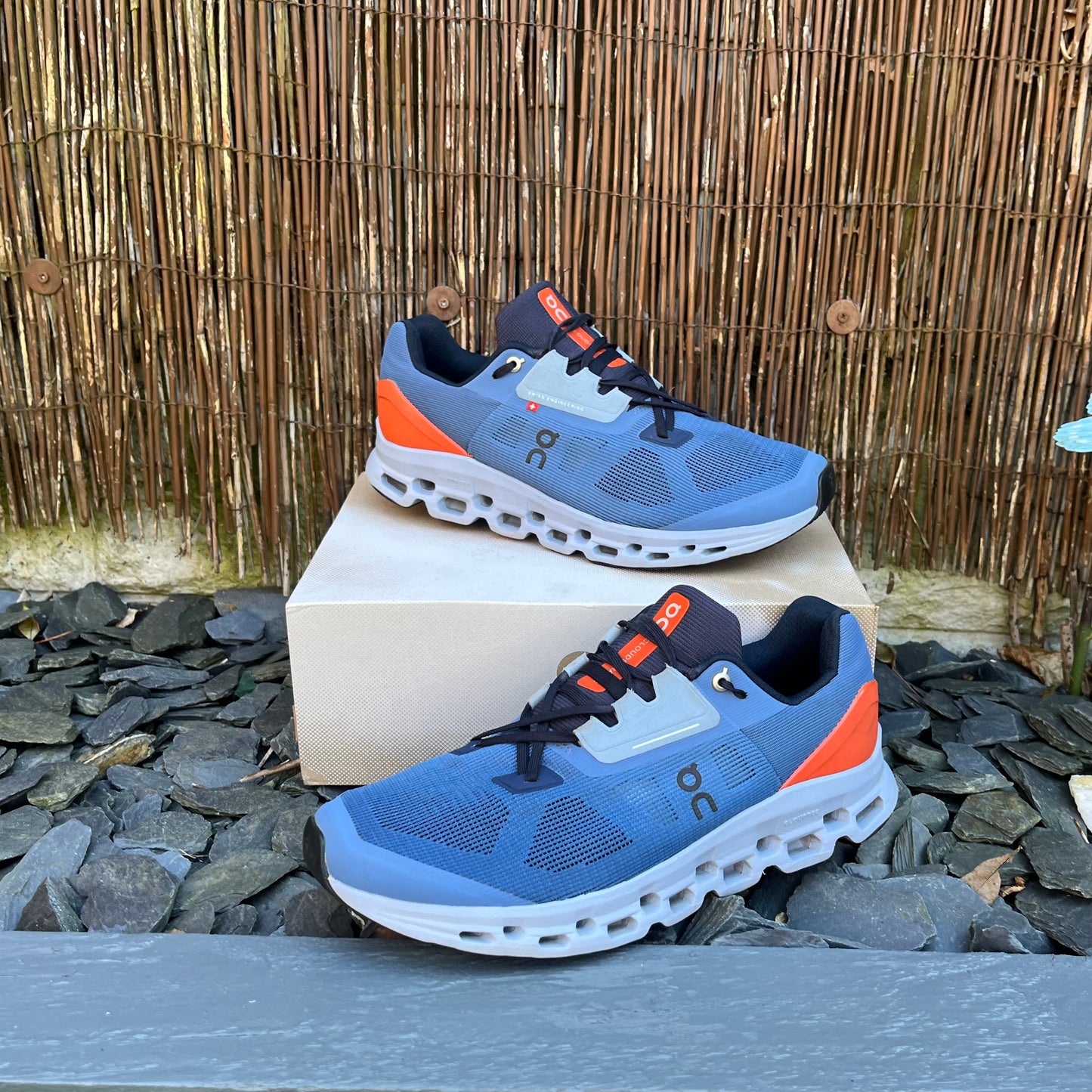 On Running CloudStratus 2 Blue / Orange UK11