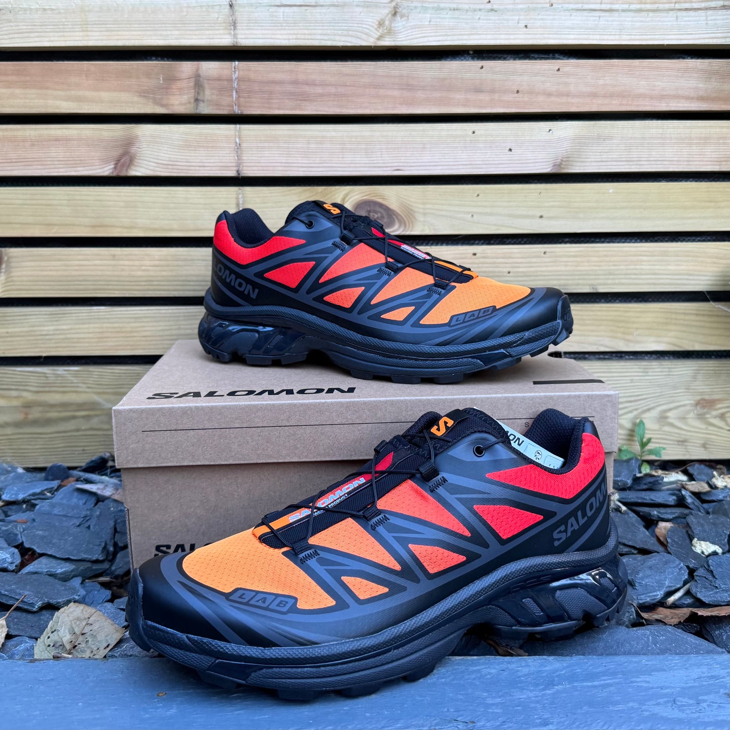 Salomon XT-6 (Size? Exclusive) - Black / Phantom / Turmeric - Multiple Sizes - Brand New