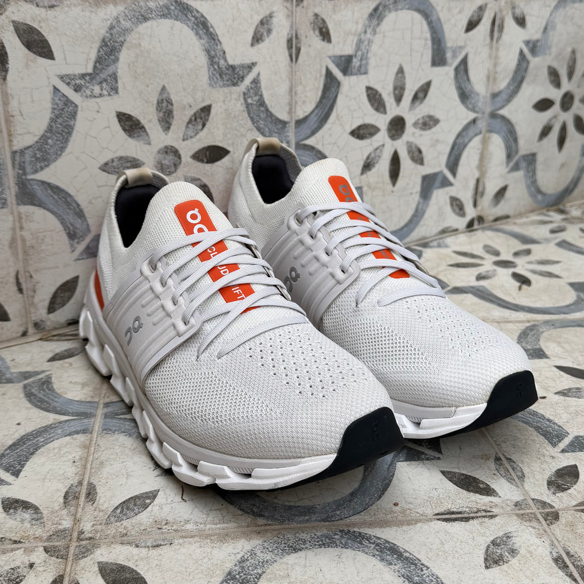On Running CloudSwift 3.0 - Glacier White / Flame Orange - UK8.5