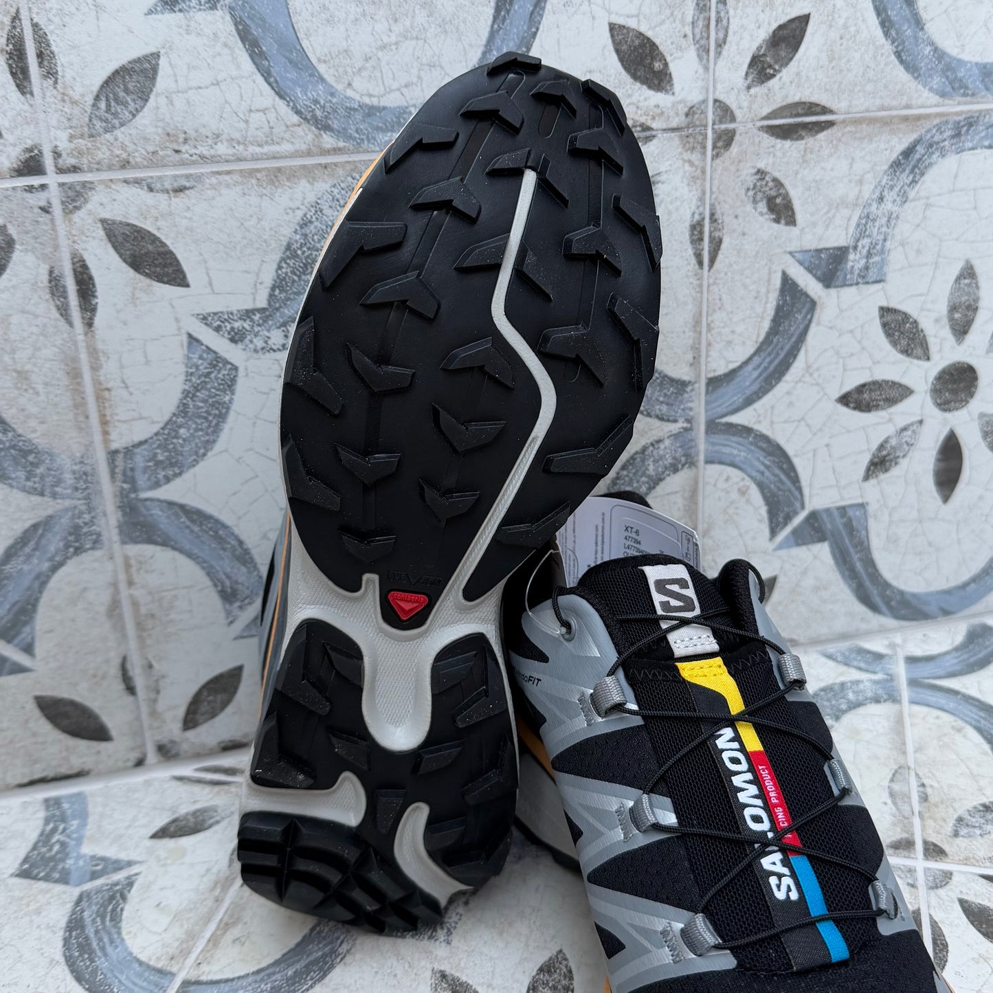 Salomon XT-6 - Black / FTW Silver / Light Apricot - Multiple Sizes - Brand New