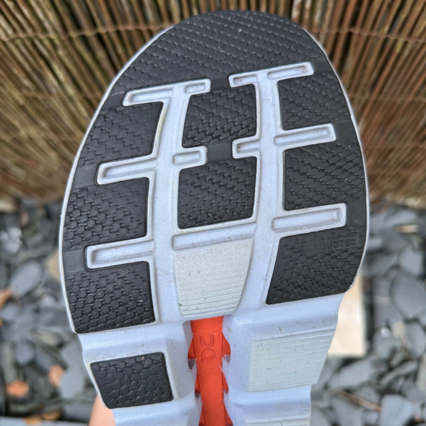 On Running CloudStratus 2 - Lake Blue / Flare Orange - UK9.5