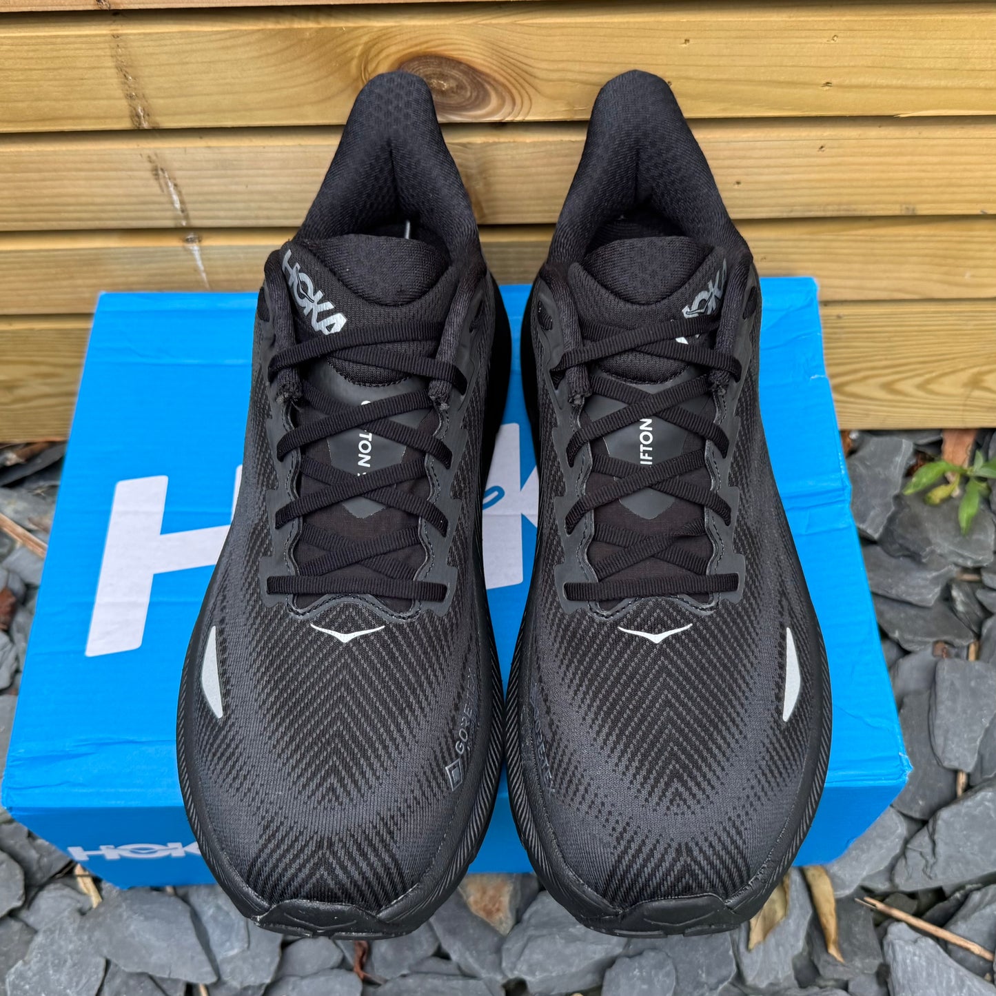 Hoka Clifton 9 Gore-Tex - Black Reflect - UK9.5 - Brand New