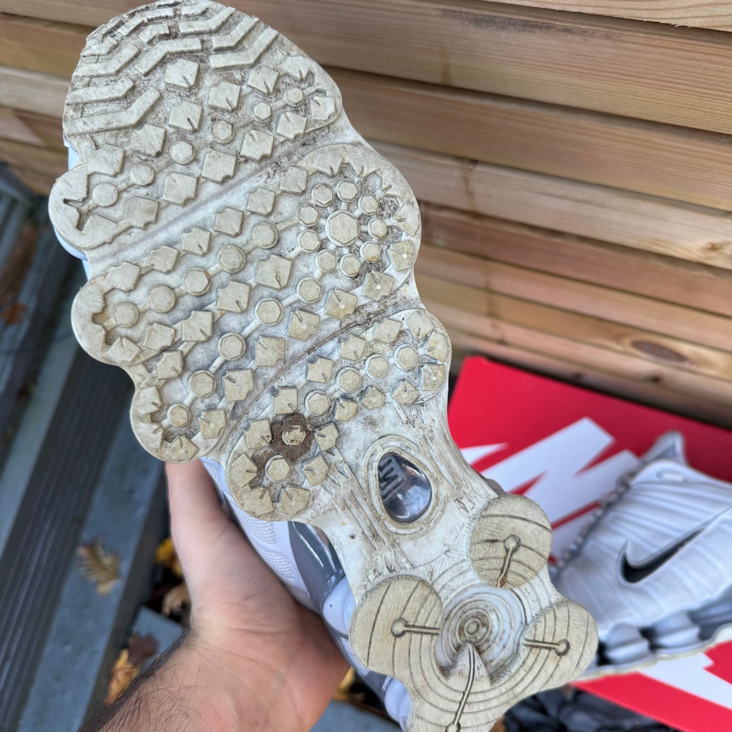 Nike Shox TL - Pure Platinum - UK9.5