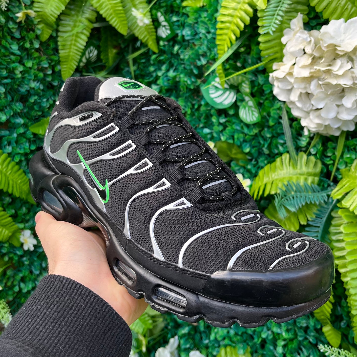 Nike Air Max Plus TN Black Silver Green