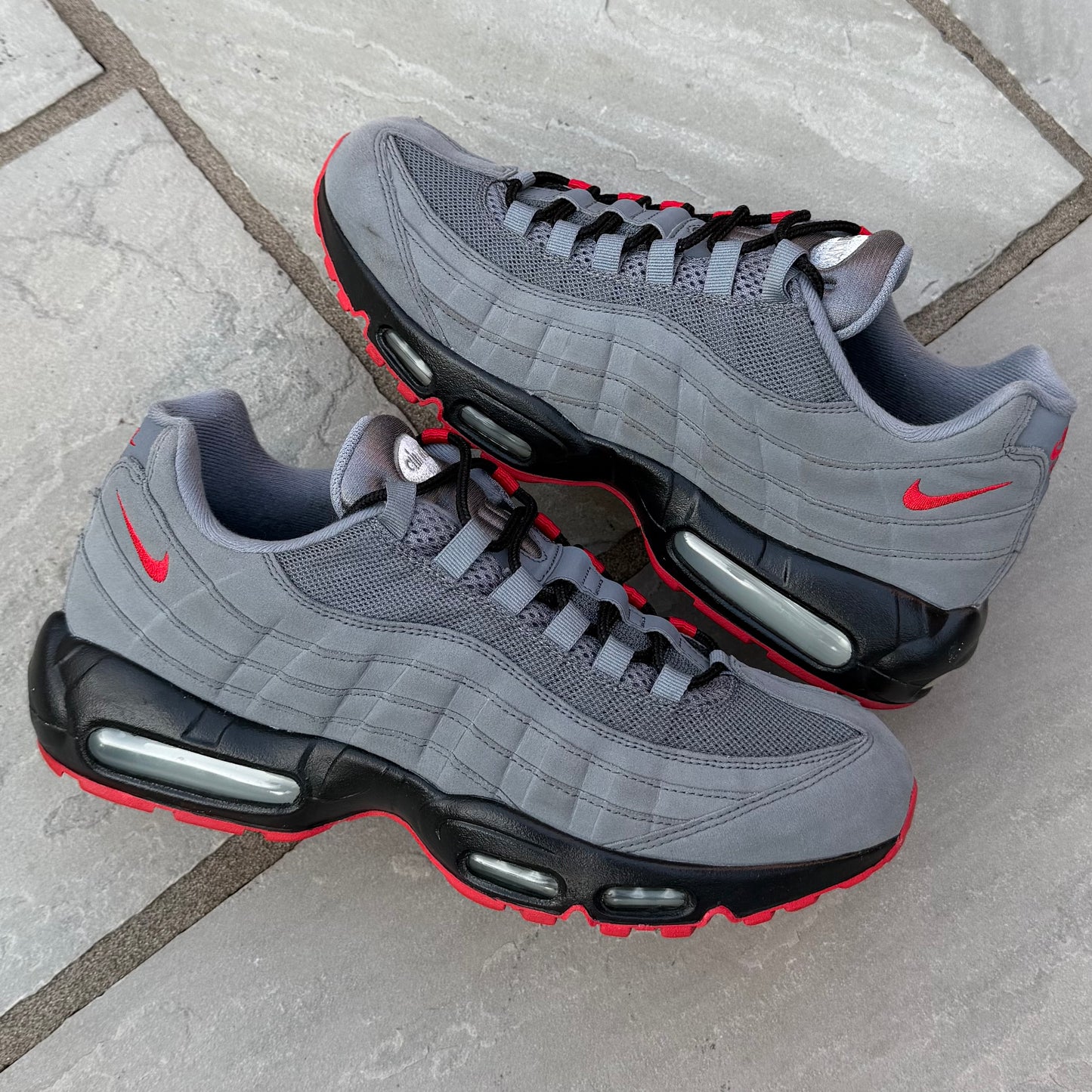 Nike Air Max 95 ID “Nike By You” - Grey / Red - UK9.5
