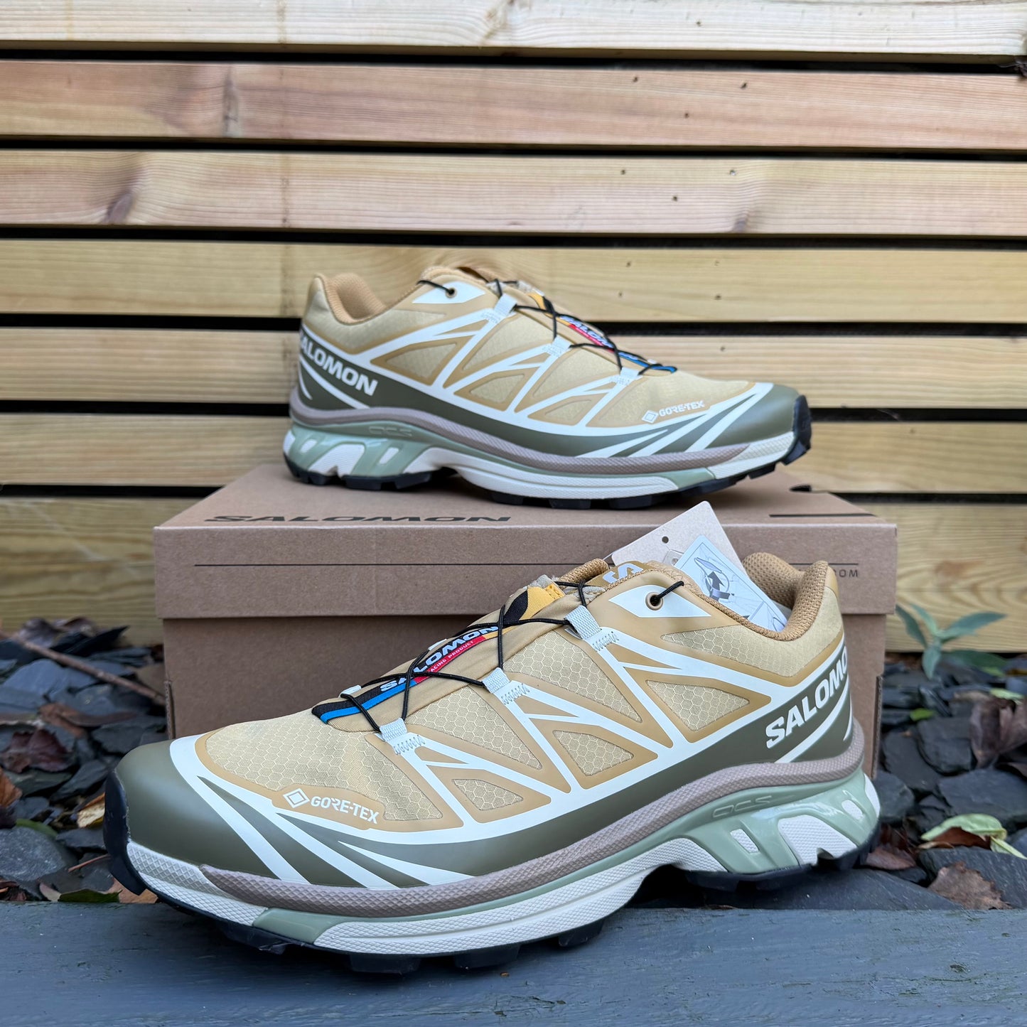 Salomon XT-6 Gore-Tex - Antelope / Icicle / Portabella - UK10 - Brand New