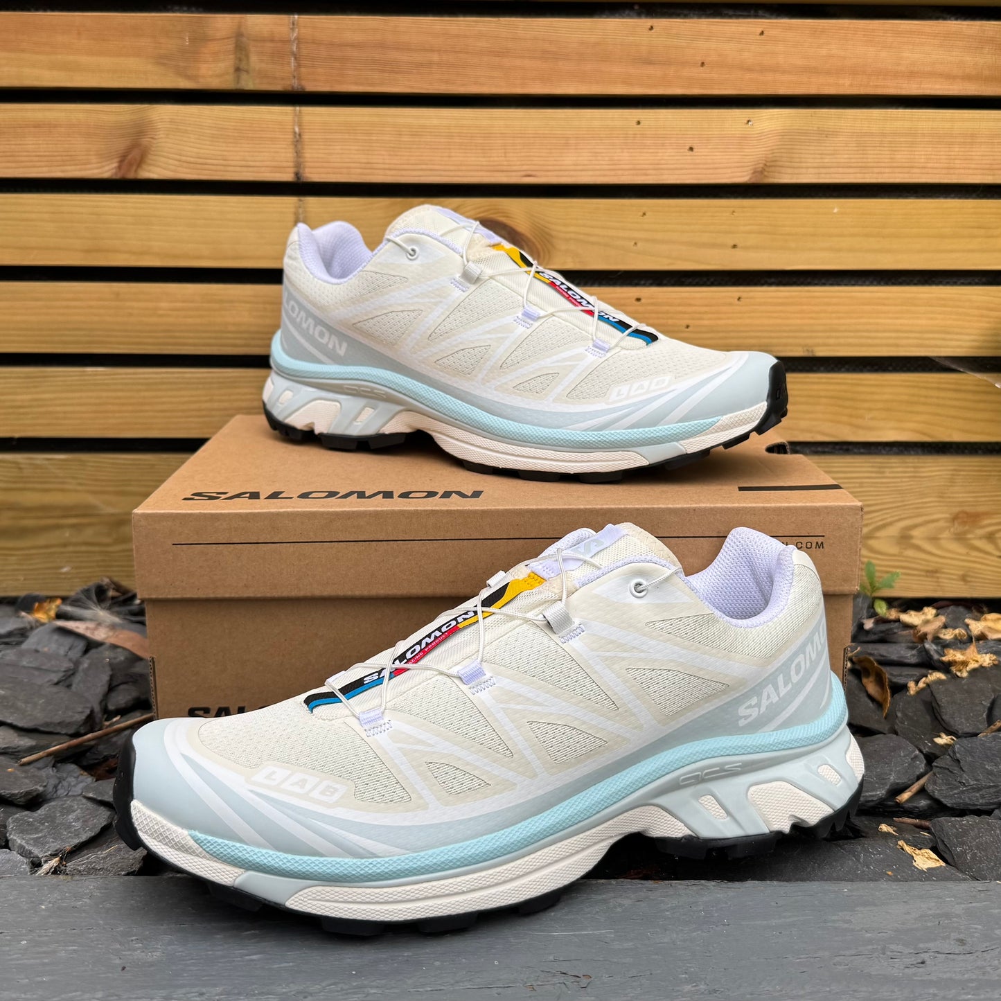 Salomon XT-6 - Vanilla / Ballad Blue / Iced Aqua - Multiple Sizes - Brand New