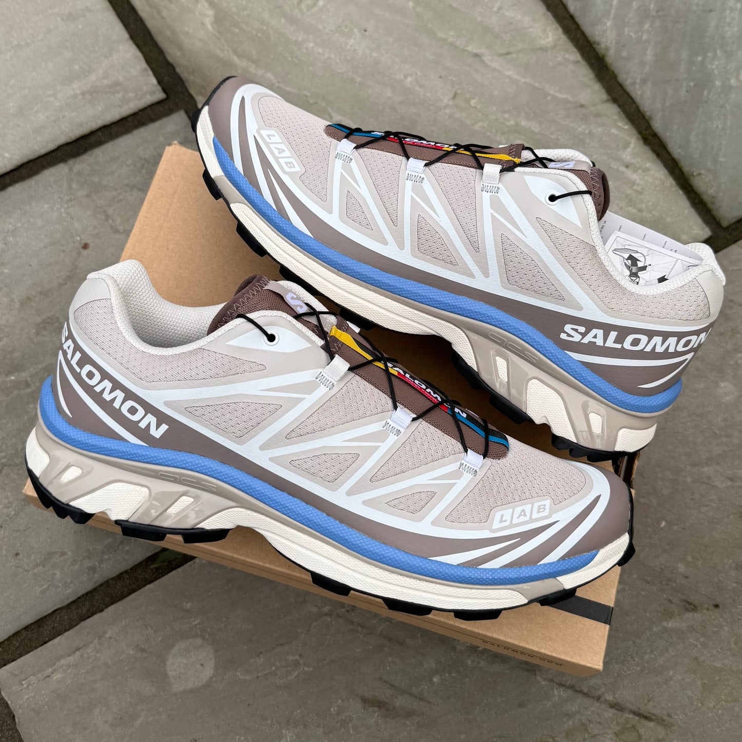 Salomon XT-6 - Sliver Cloud / Iron / Ultramarine - UK10 - Brand New