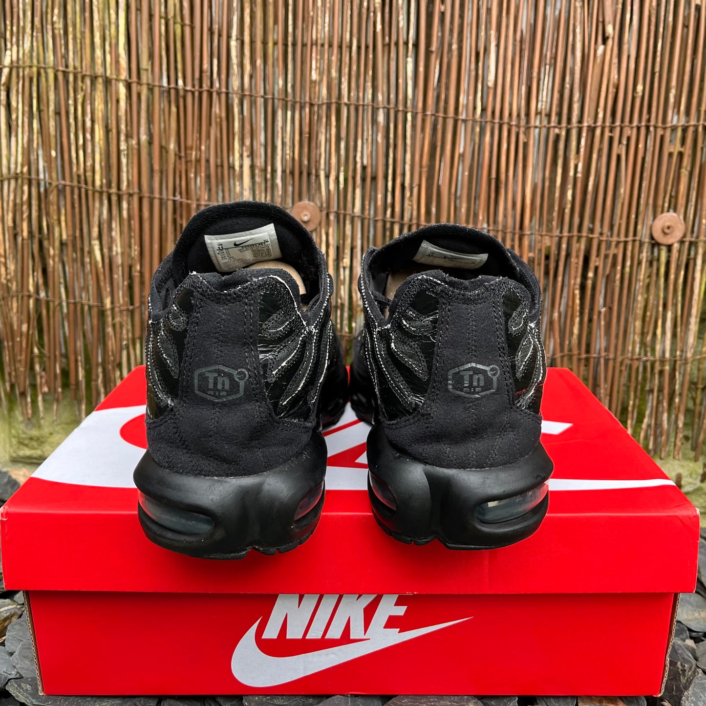 Nike Air Max Plus TN Deconstructed Triple Black UK10