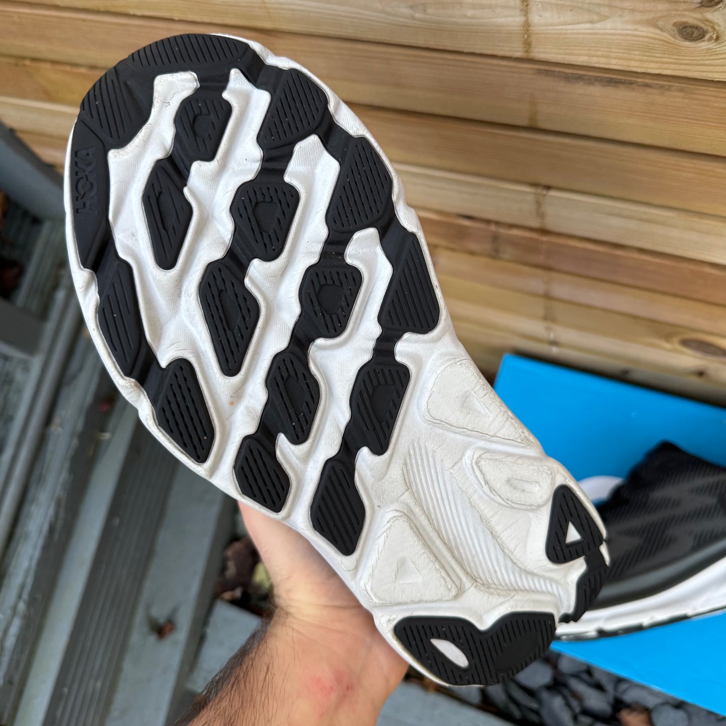 Hoka Clifton 9 - Black / Outer Orbit - UK10