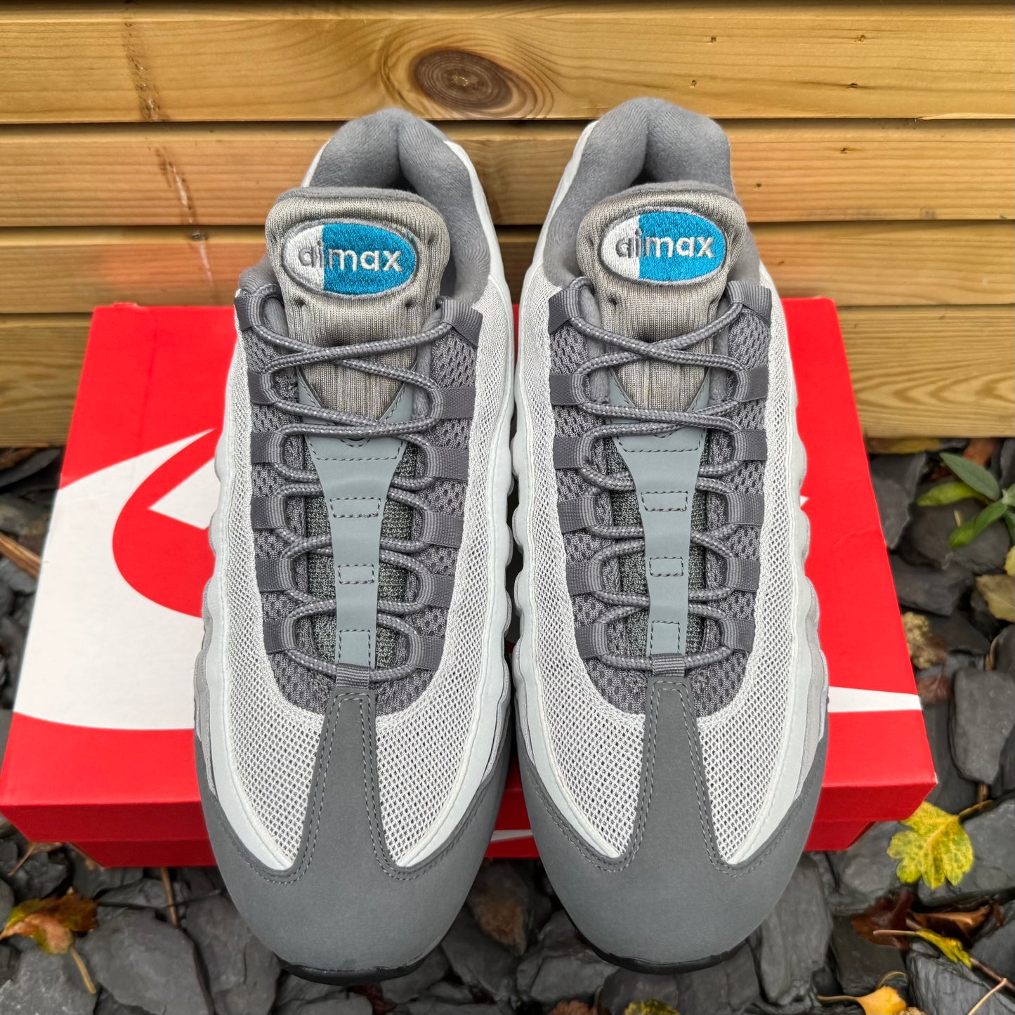 Nike Air Max 95 OG Big Bubble - Smoke Grey / Abyss Green - UK10 - Brand New