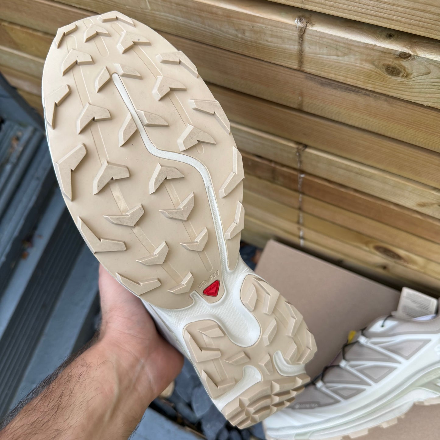 Salomon XT-6 Gore-Tex - Oxford Tan / Almond Milk / Safari - UK11 - Brand New
