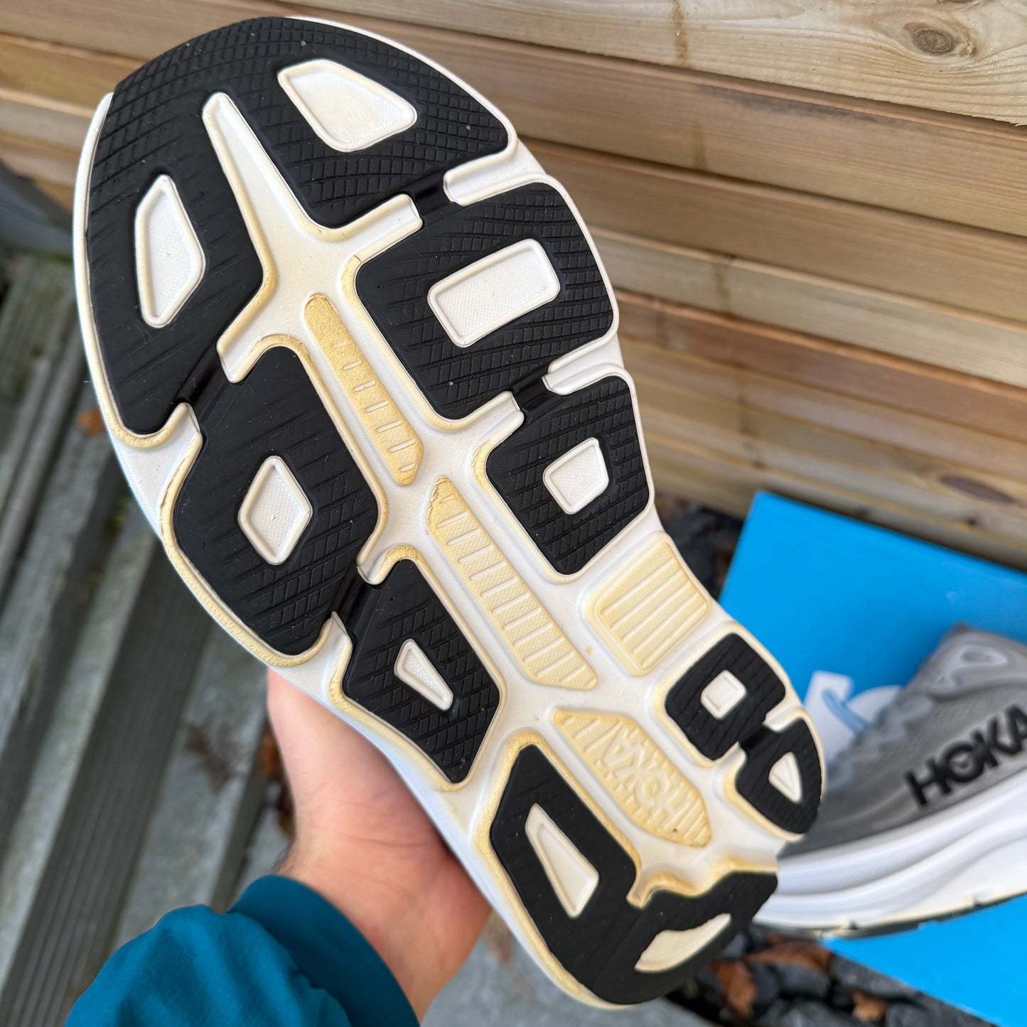 Hoka Bondi 9 - Wolf Grey - UK9.5