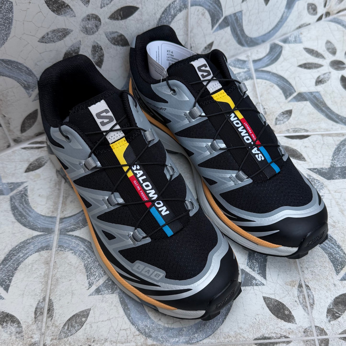 Salomon XT-6 - Black / FTW Silver / Light Apricot - Multiple Sizes - Brand New