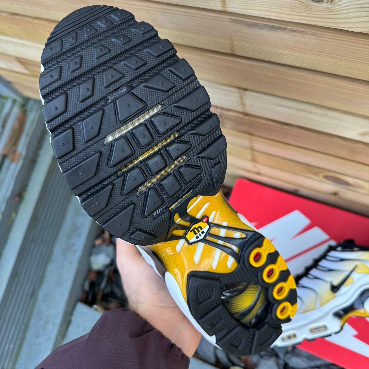 Nike Air Max Plus TN - White /Varsity Maize - UK8 - Brand New