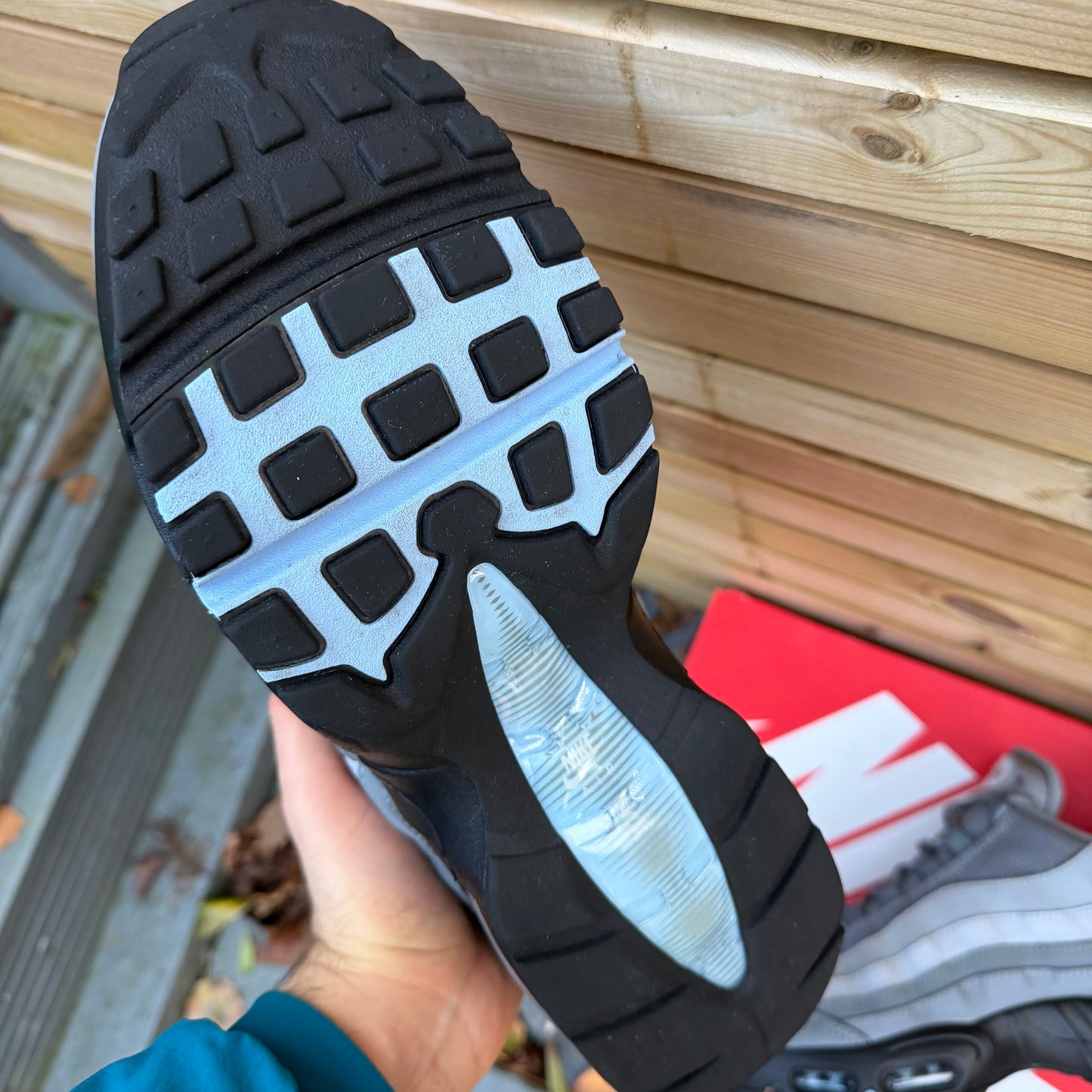 Nike Air Max 95 OG Big Bubble - Cool Grey / Psychic Blue - UK11