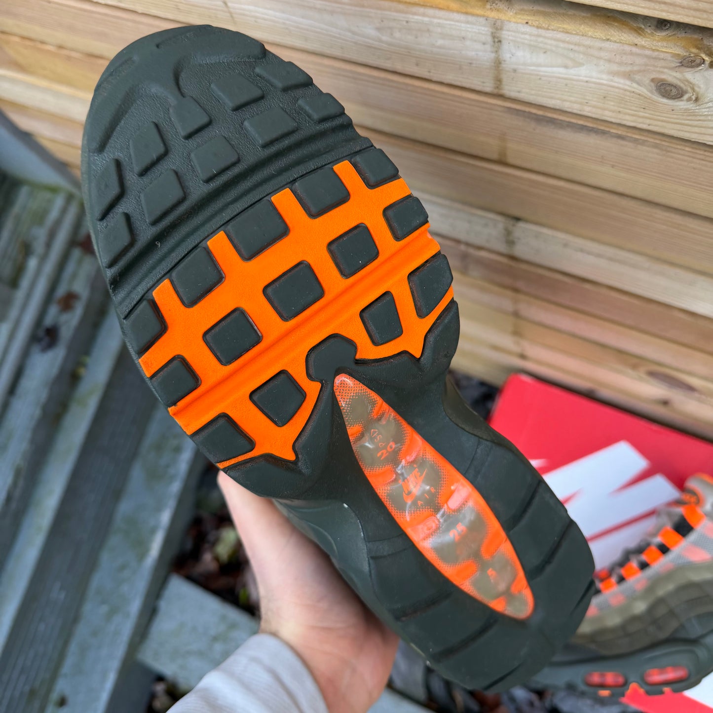 Nike Air Max 95 OG - Neutral Olive  / Total Orange - UK10