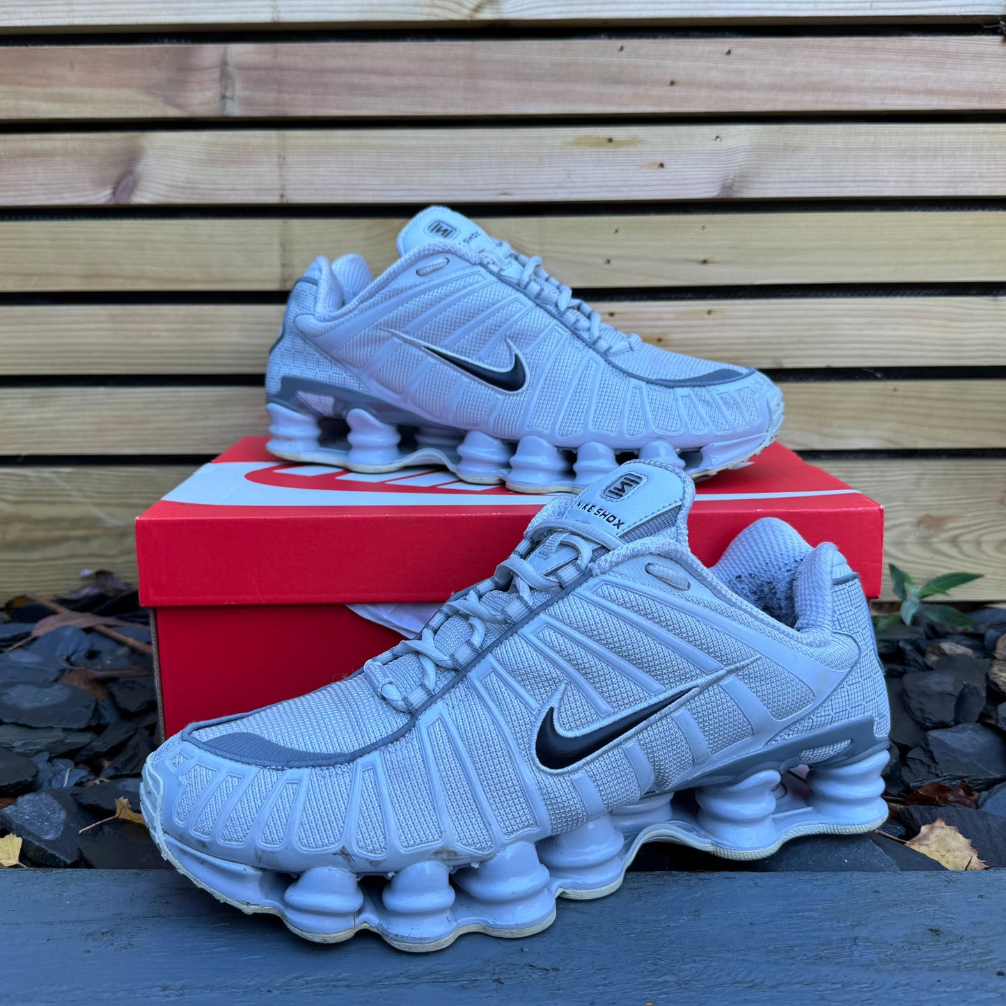 Nike Shox TL - Pure Platinum - UK9.5