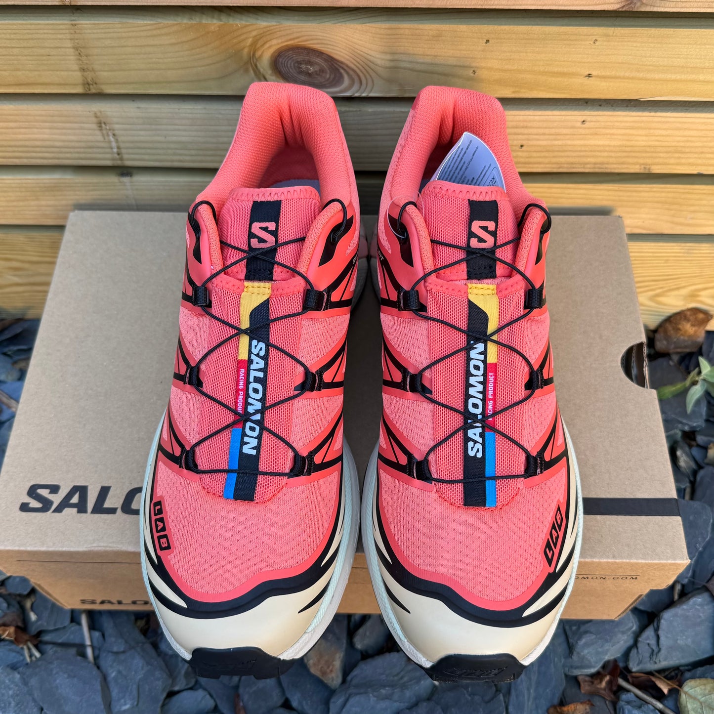 Salomon XT-6 - Living Coral / Black / Grey - UK9 - Brand New