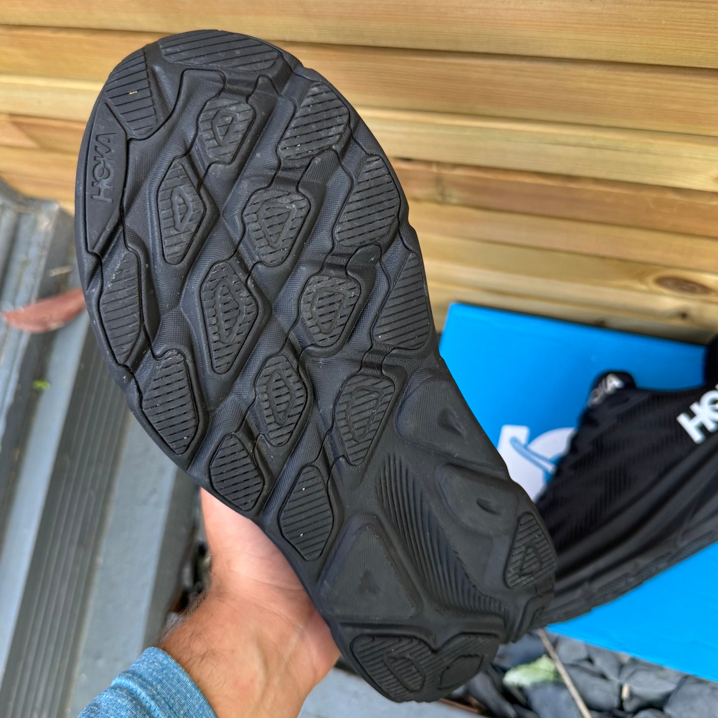 Hoka Clifton 9 Gore-Tex - Black Reflect - UK8.5
