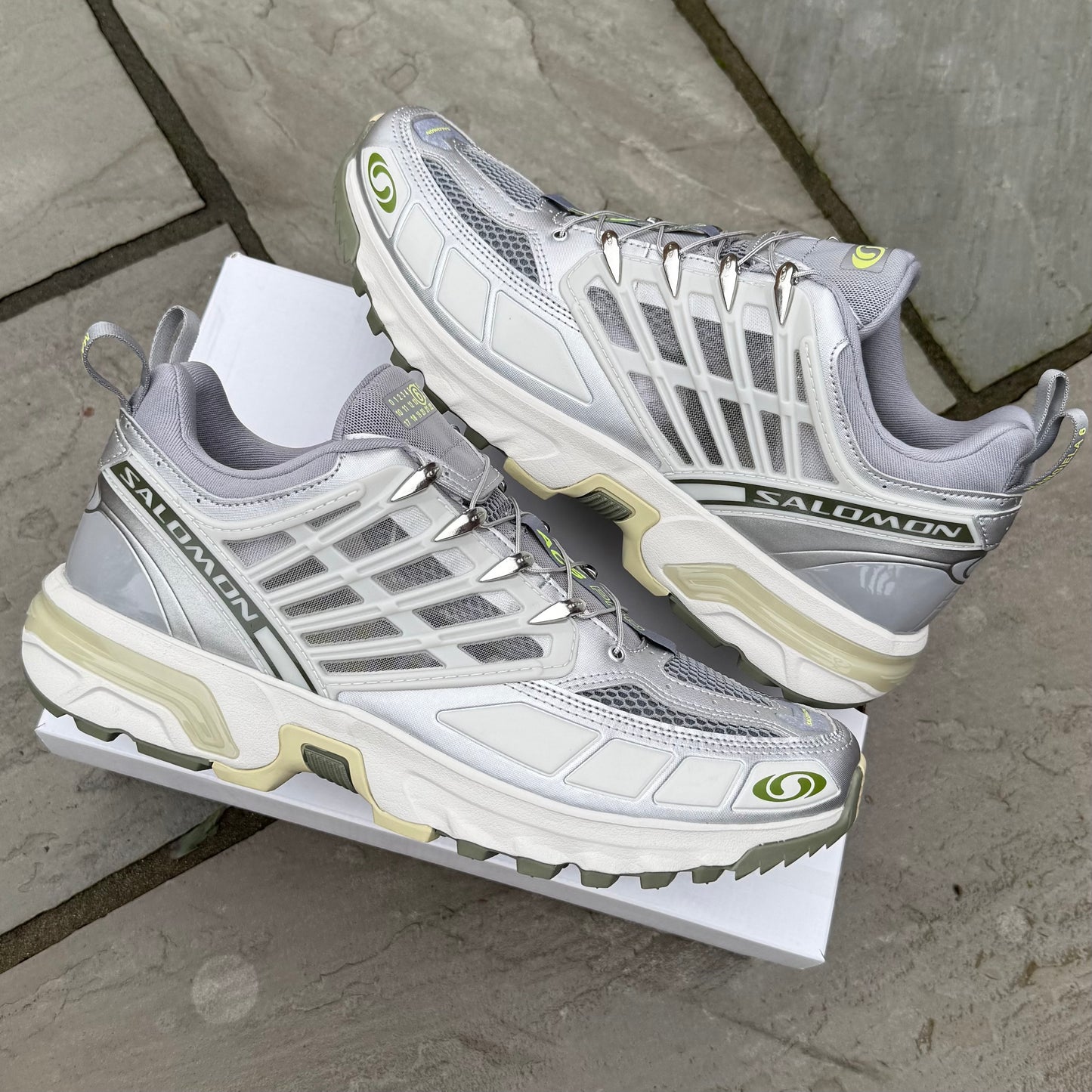 MM6 Maison Margiela x Salomon ACS Pro 2 - Shark Skin / Sharp Green - UK10.5 - Brand New