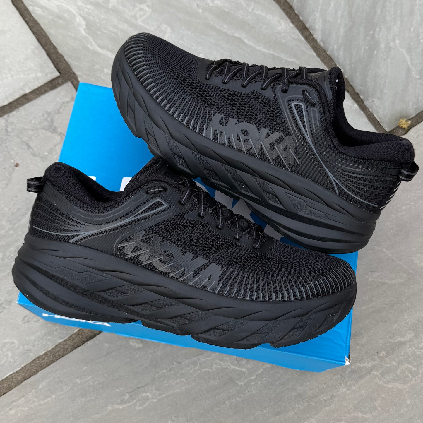 Hoka Bondi 7 - Black / Reflective - UK9