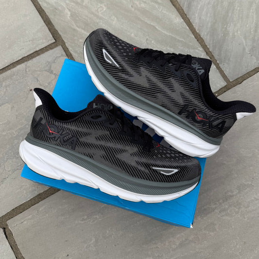 Hoka Clifton 9 - Black / Outer Orbit - UK10