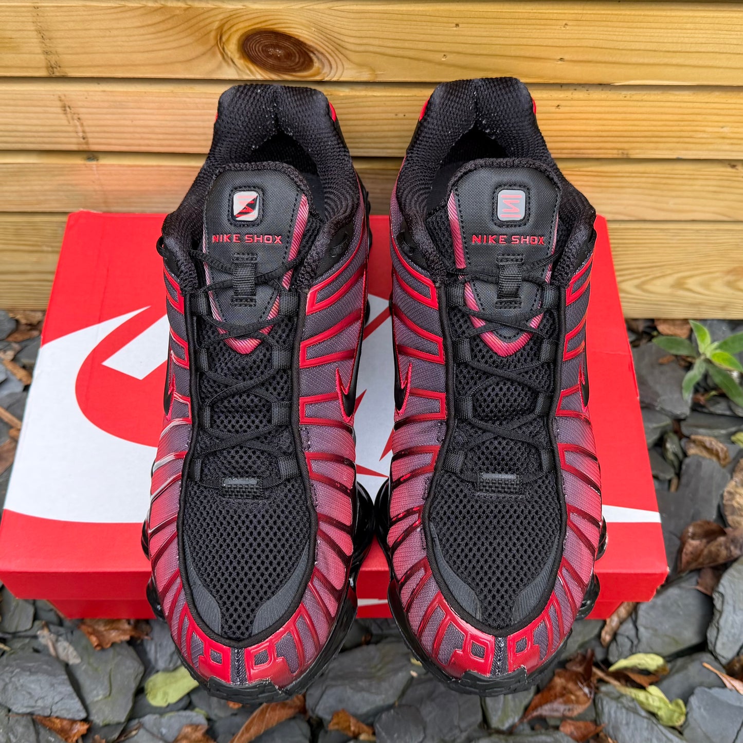 Nike Shox TL - Black / University Red - UK10.5