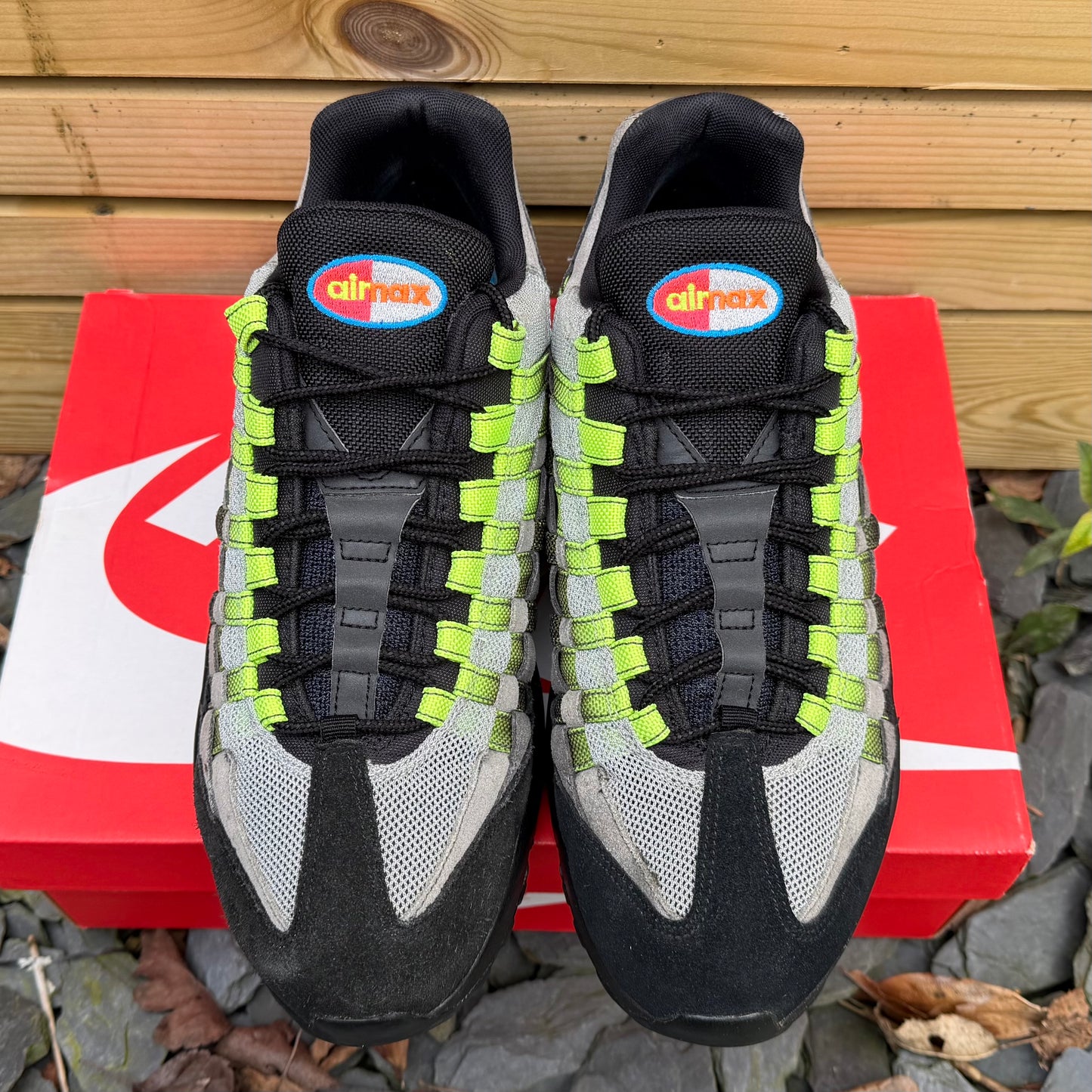 Nike Air Max 95 Woven - Black / Volt - UK9.5