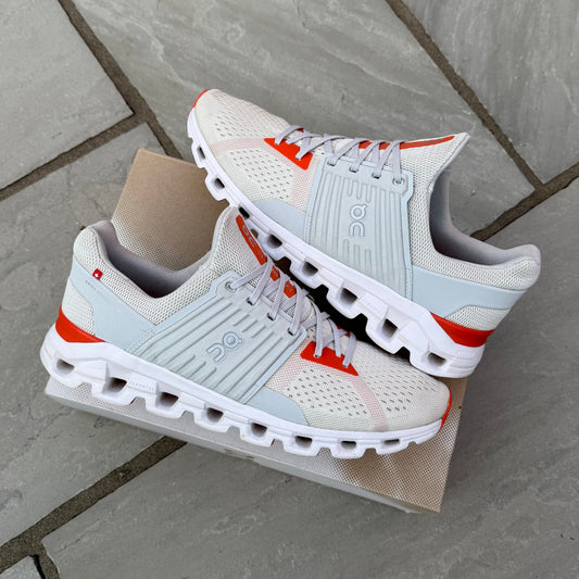 On Running CloudSwift 2.0 - Glacier White / Flame Orange - UK9
