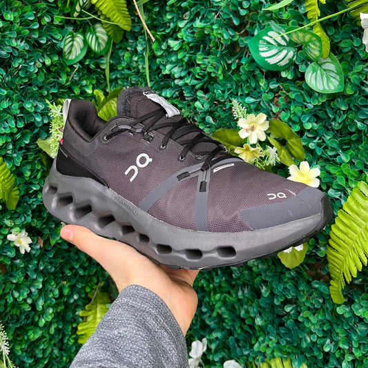 On Running CloudSurfer Trail Waterproof - Black / Eclipse - UK9.5