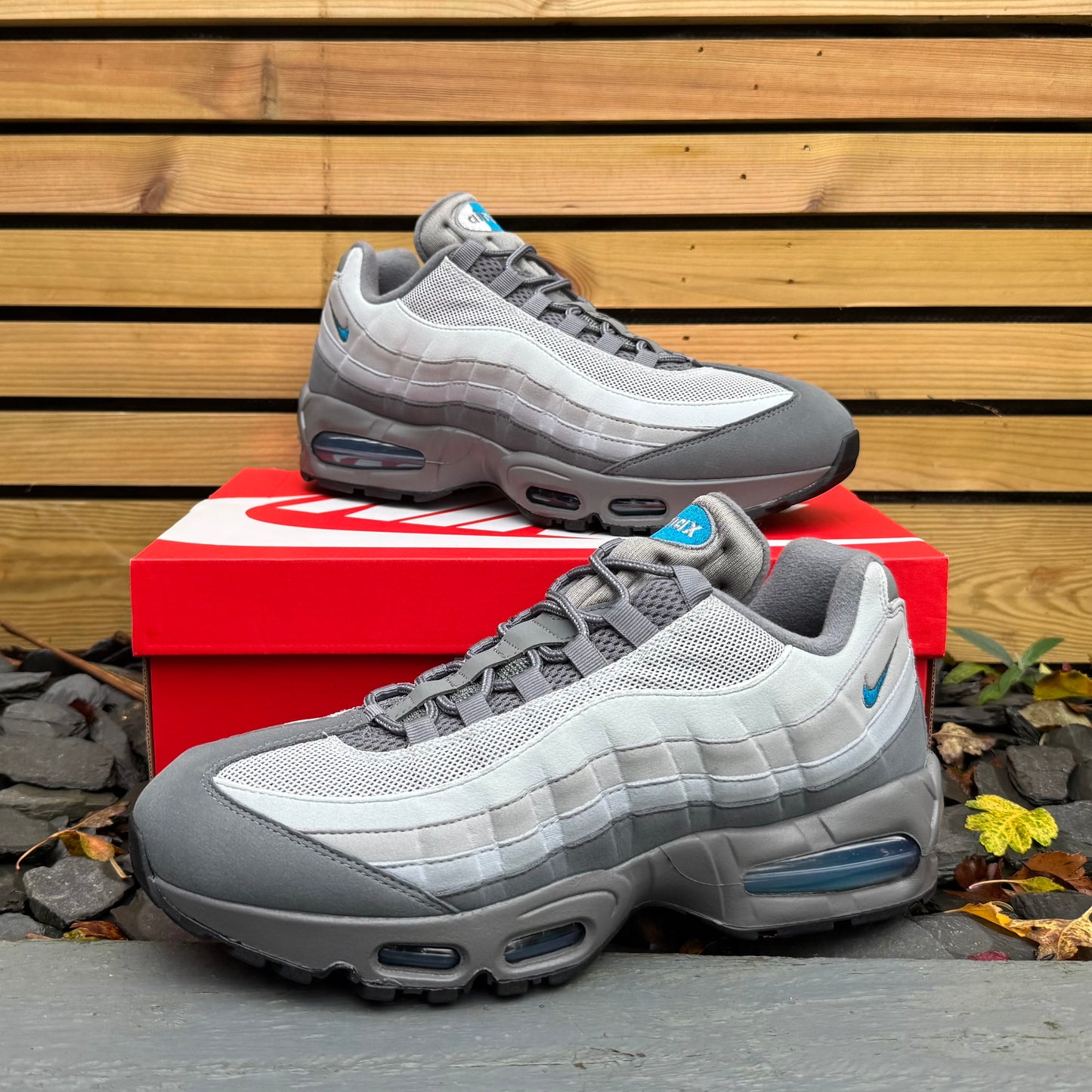 Nike Air Max 95 OG Big Bubble - Smoke Grey / Abyss Green - UK10 - Brand New