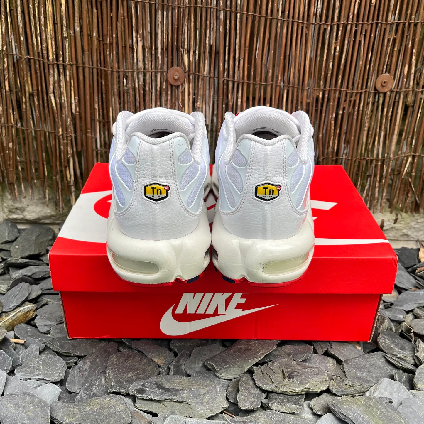 Nike Air Max Plus TN White / University Red UK12