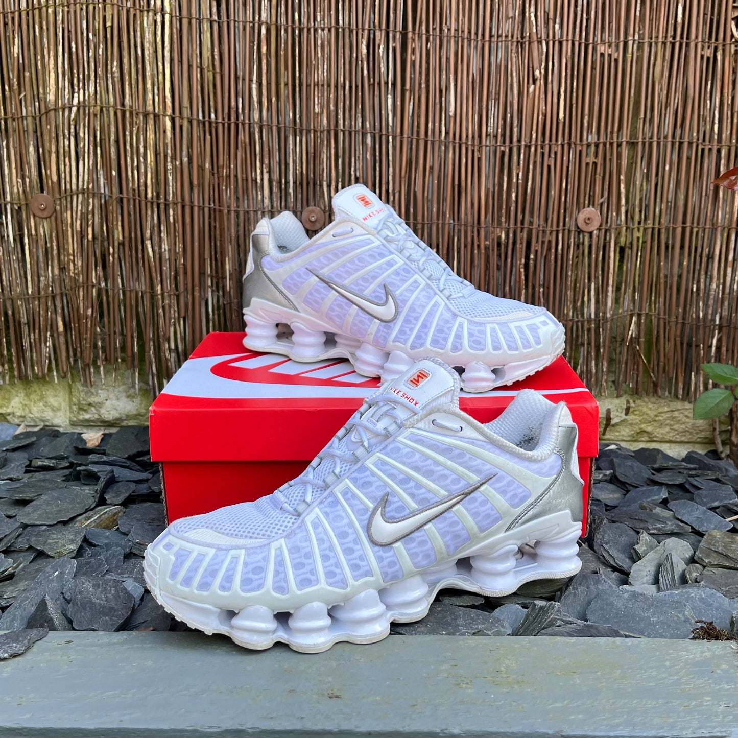 Nike Shox TL White / Pure Platinum UK10