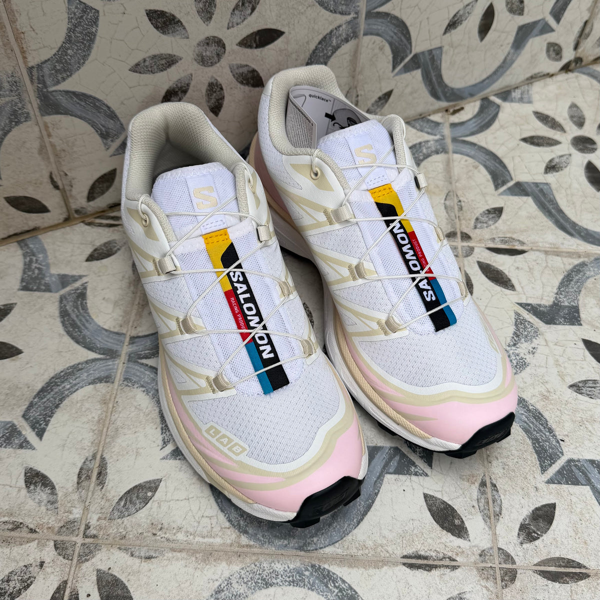 Salomon XT-6 - White / Fairytale / Almond Milk - UK6 - Brand New