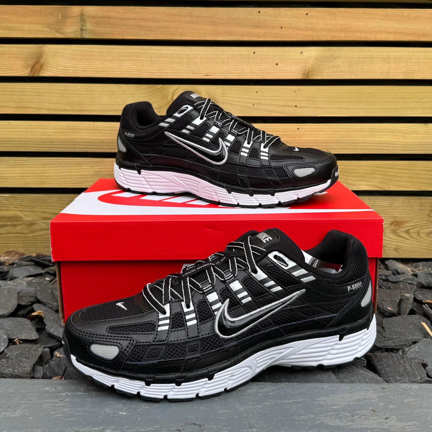 Nike P-6000 - Black / Metallic Silver - Multiple Sizes - Brand New