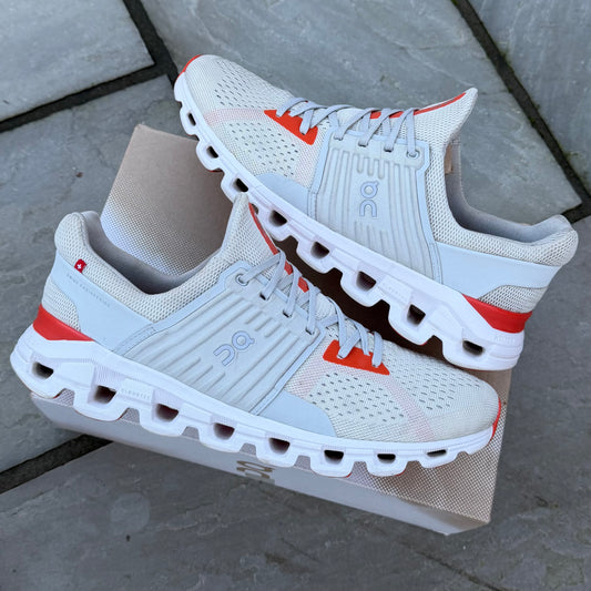 On Running CloudSwift 2.0 - Glacier White / Flame Orange - UK10