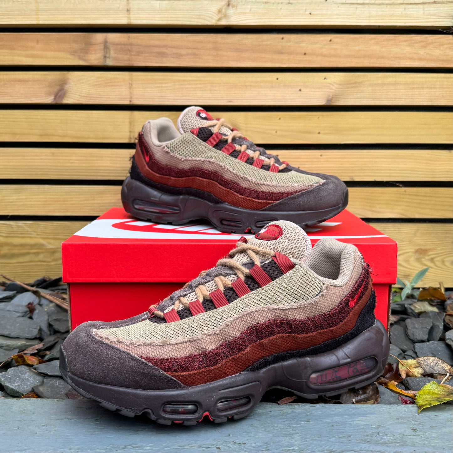 Nike Air Max 95 Anatomy Of Air - Brown Basalt / University Red - UK9