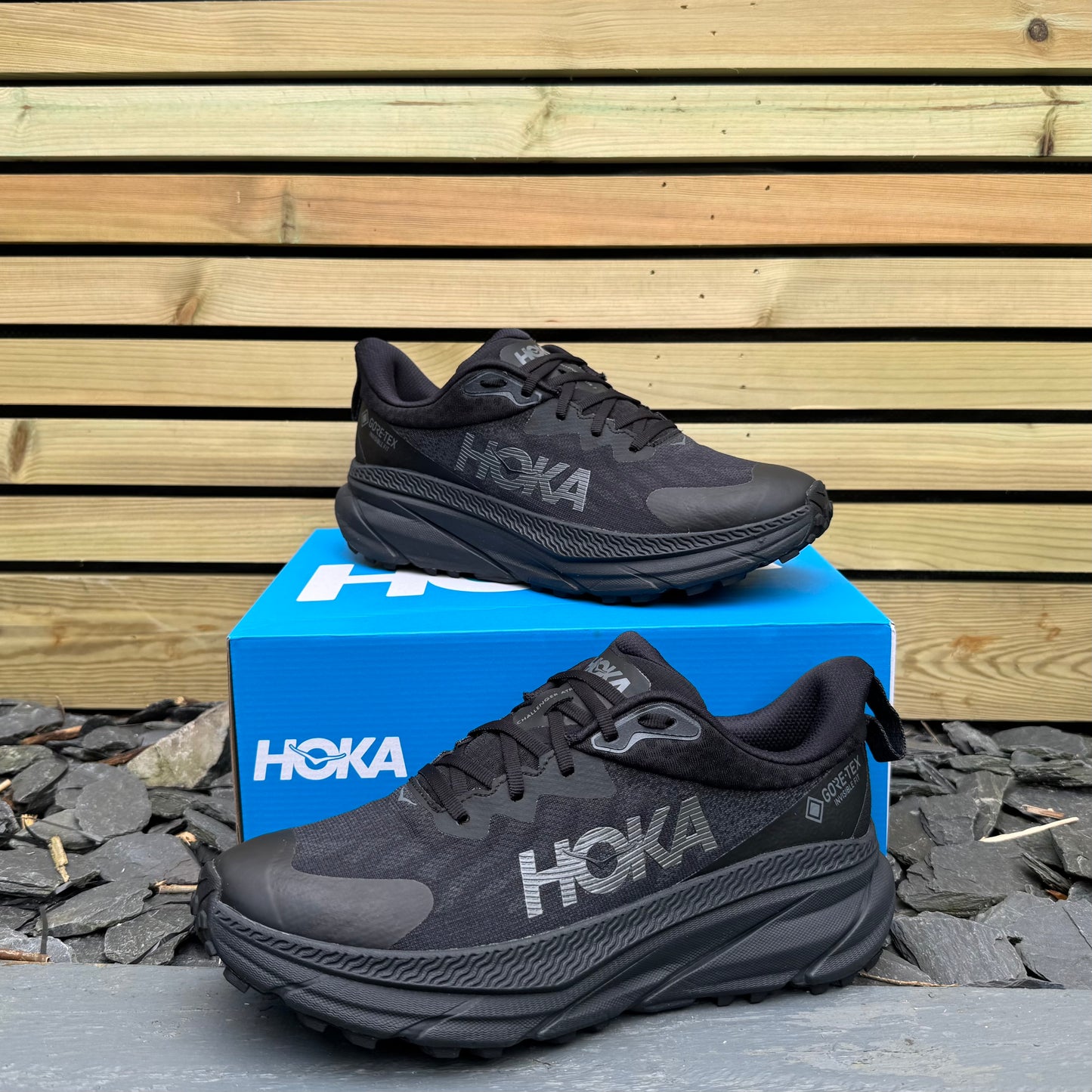 Hoka Challenger 7 Gore-Tex - Triple Black - UK8.5