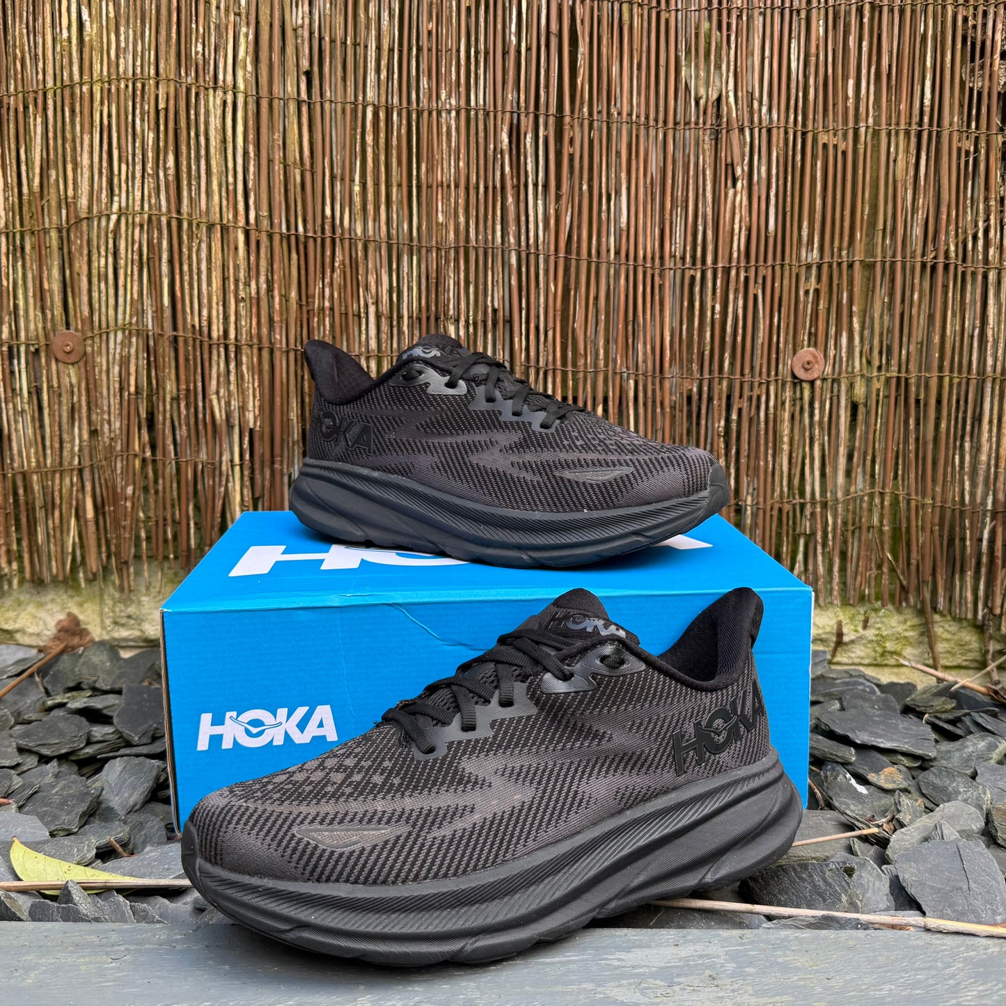 Hoka Clifton 9 - Triple Black - UK10.5