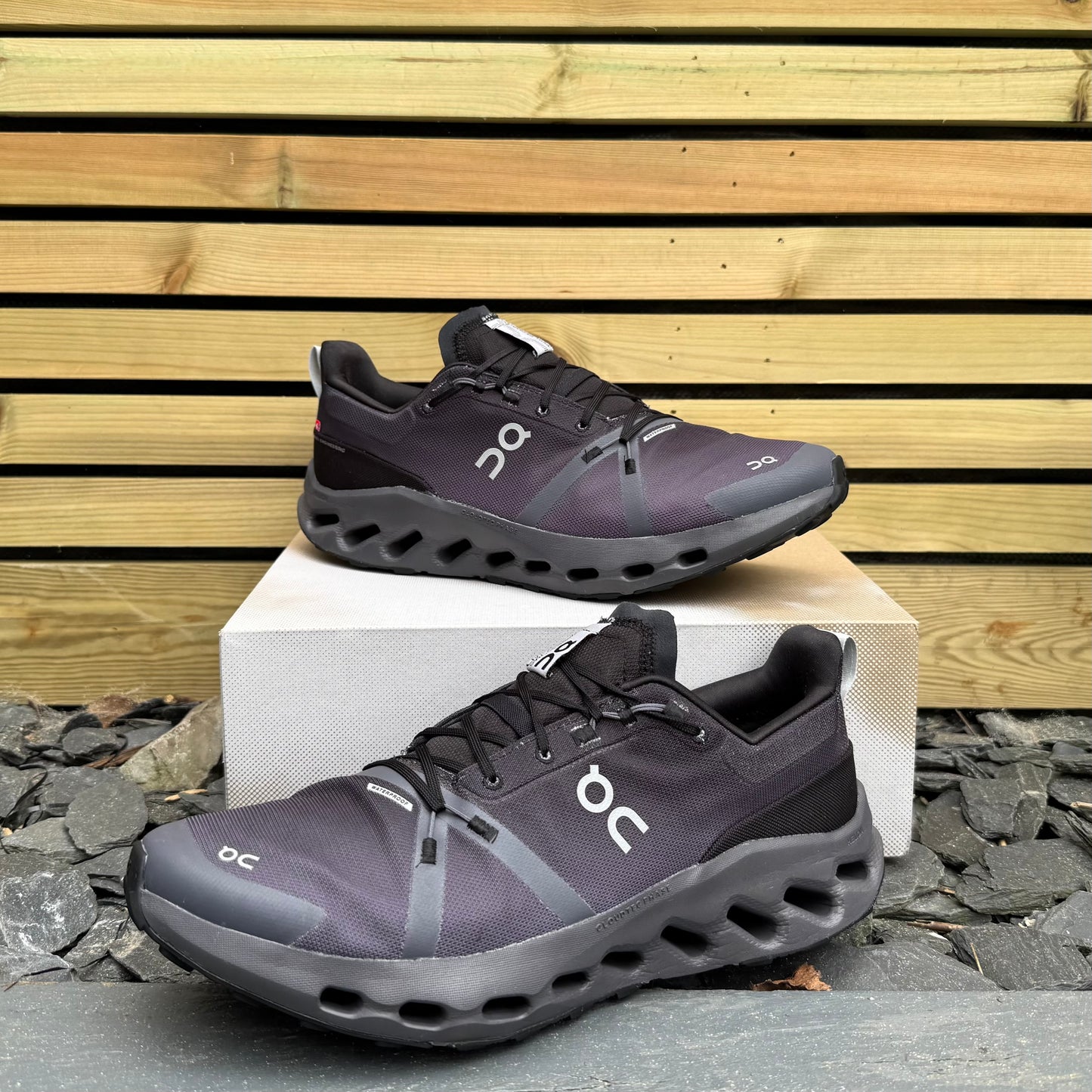 On Running CloudSurfer Trail Waterproof - Black Eclipse - UK10.5