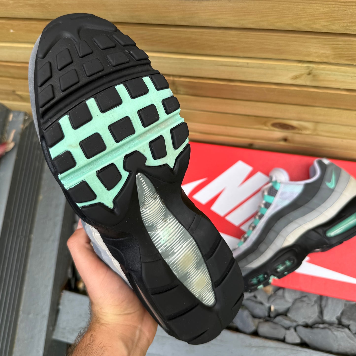 Nike Air Max 95 JD Exclusive - Hyper Turquoise - UK10.5